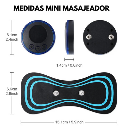 MINI MASAJEADOR ELÉCTRICO ONDAS EMS 3x1
