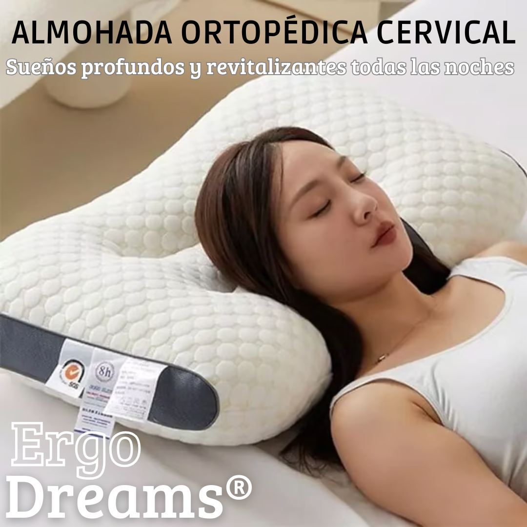 ErgoDreams® 2x1 Almohada Ergonómica Cervical - Revoluciona tu descanso