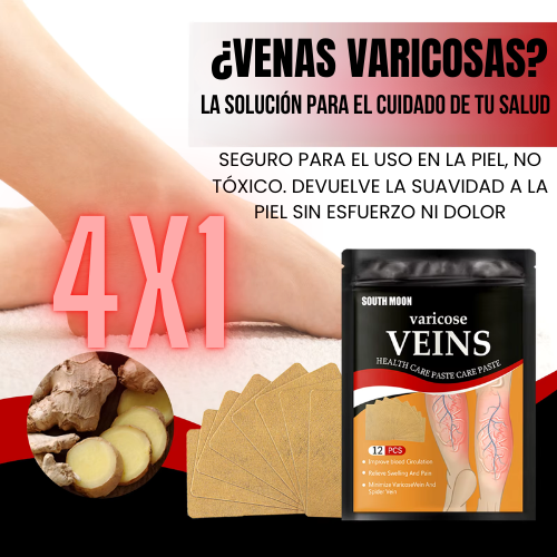 VeinsCare™ Pack 4x1 Parches Revitalizantes Para Várices (48 uni)