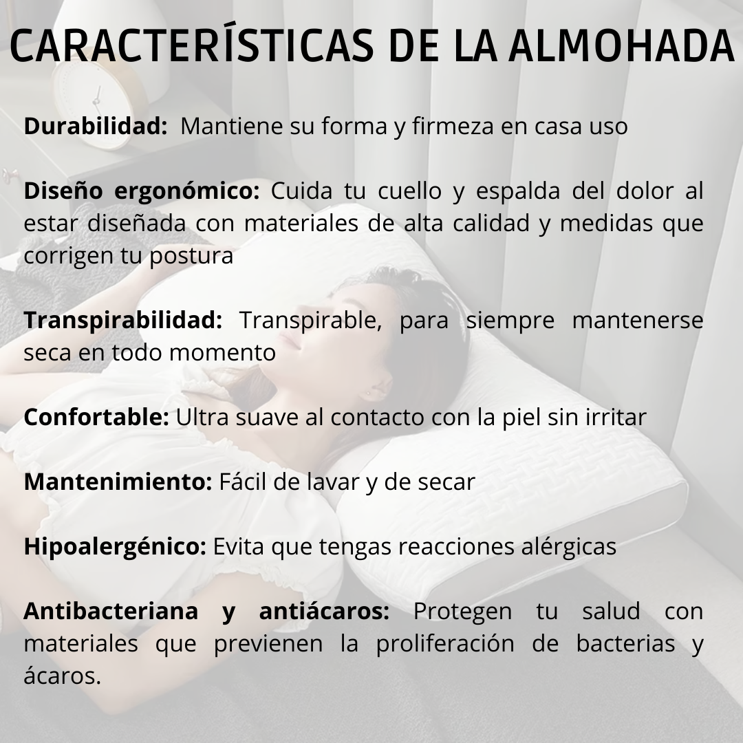 ErgoDreams® 2x1 Almohada Ergonómica Cervical - Revoluciona tu descanso