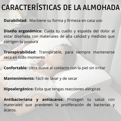 ErgoDreams® 2x1 Almohada Ergonómica Cervical - Revoluciona tu descanso