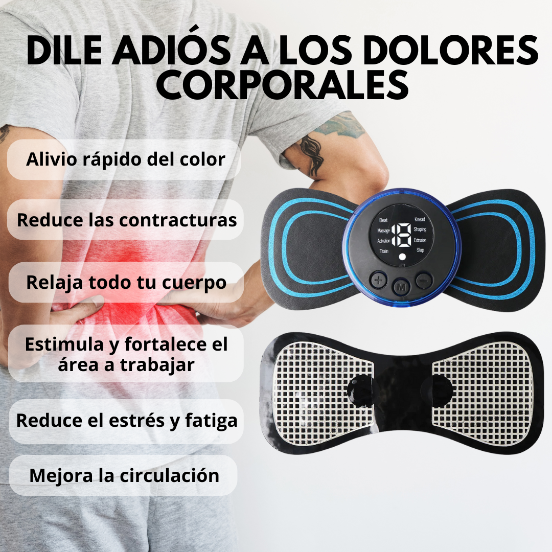 MINI MASAJEADOR ELÉCTRICO ONDAS EMS 3x1