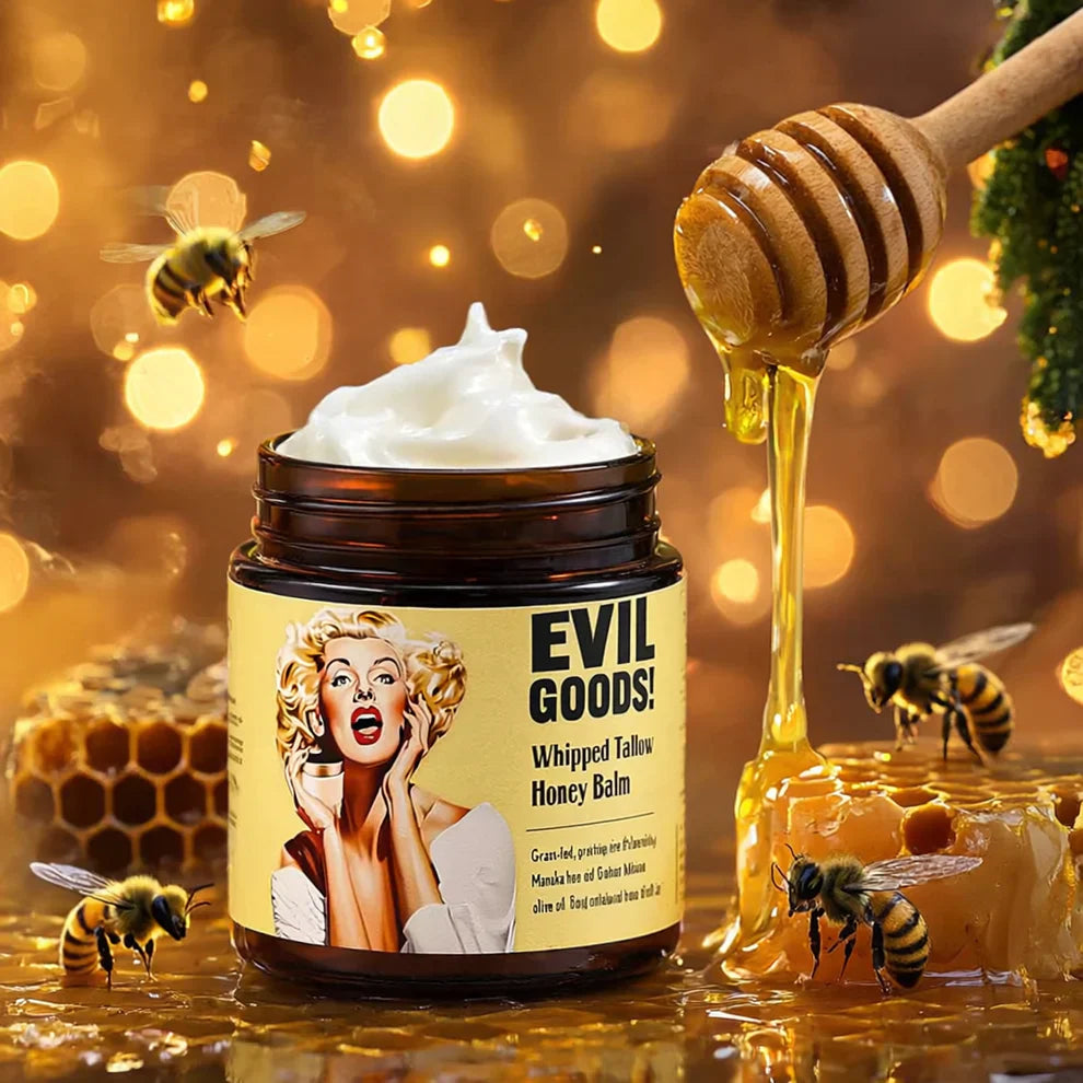 EVIL GOODS! Sebo de Res + Miel de Manuka Rejuvenecedora